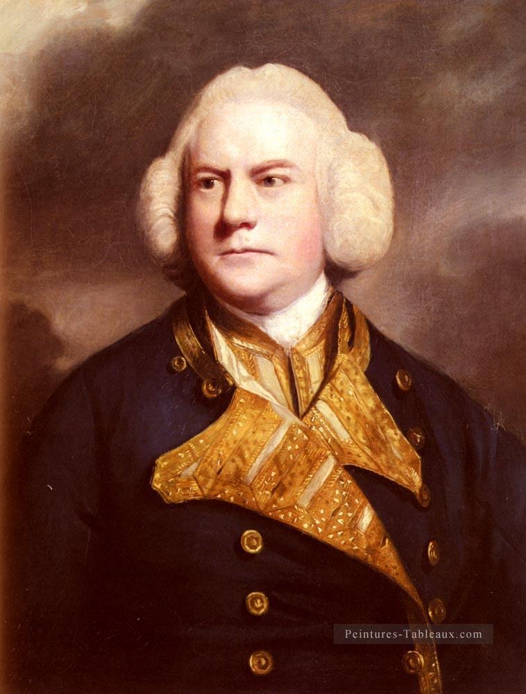 Portrait de l’amiral Thomas Cotes Joshua Reynolds Peintures à l'huile